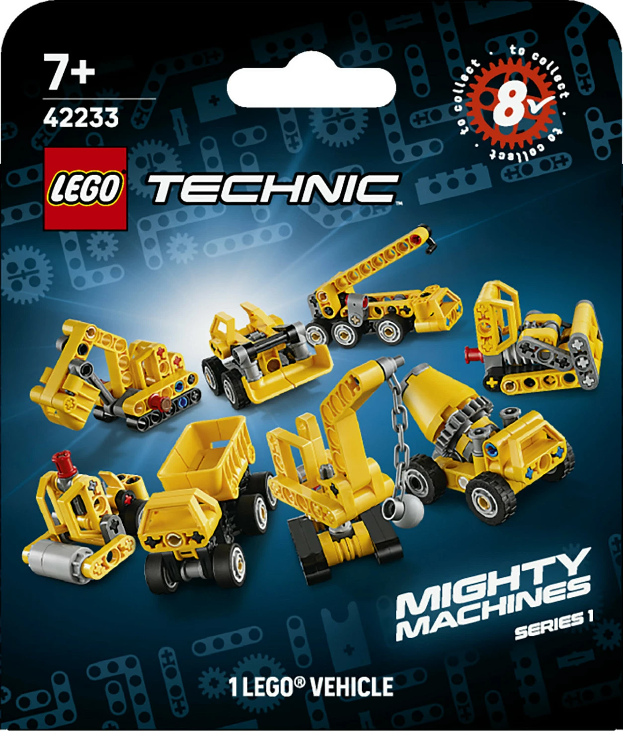 Set ndërtimi LEGO Technic 42233 Mighty Machines, 44 pjesë, shumëngjyrësh