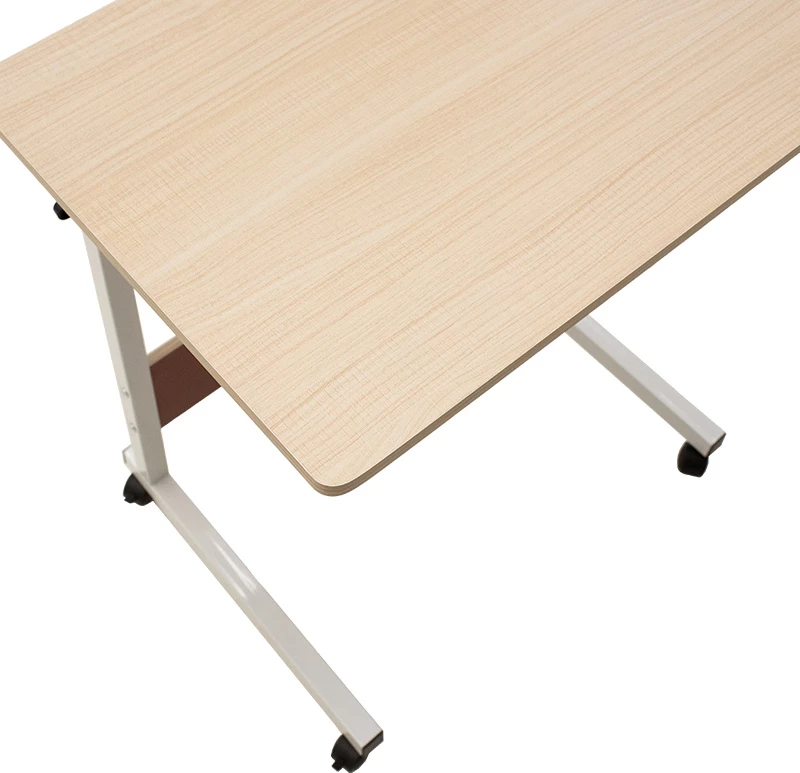 Tavolinë metalike për kompjuter Piper MDF, ngjyrë lisi të çelur, 60x40x69-90cm