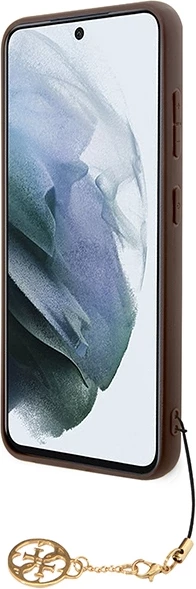 Mbështjellës Guess 4G Charms Collection për Samsung Galaxy A35, Kafe