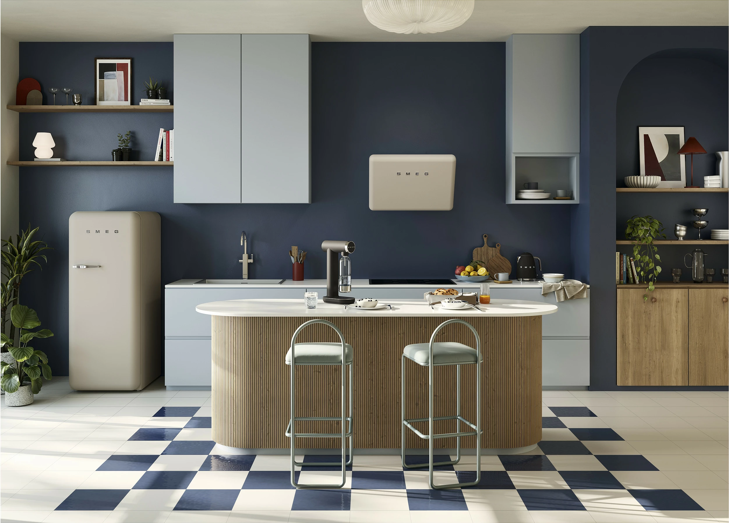 Ibrik elektrik SMEG KLF03BLMEU, 1.7L, 2400W, e zezë mat