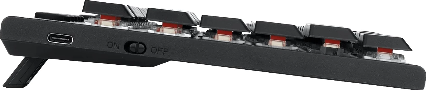 Tastierë mekanike Redragon Horus Pro K618RGB-PRO, full size, Red Switch, USB-C/2.4G/BT, RGB, e zezë