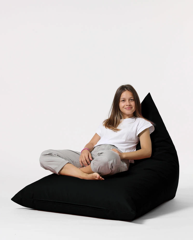 Qese ulëse për kopsht, formë piramide, e zezë, Atelier del Sofa, Pyramid Big Bed Pouf