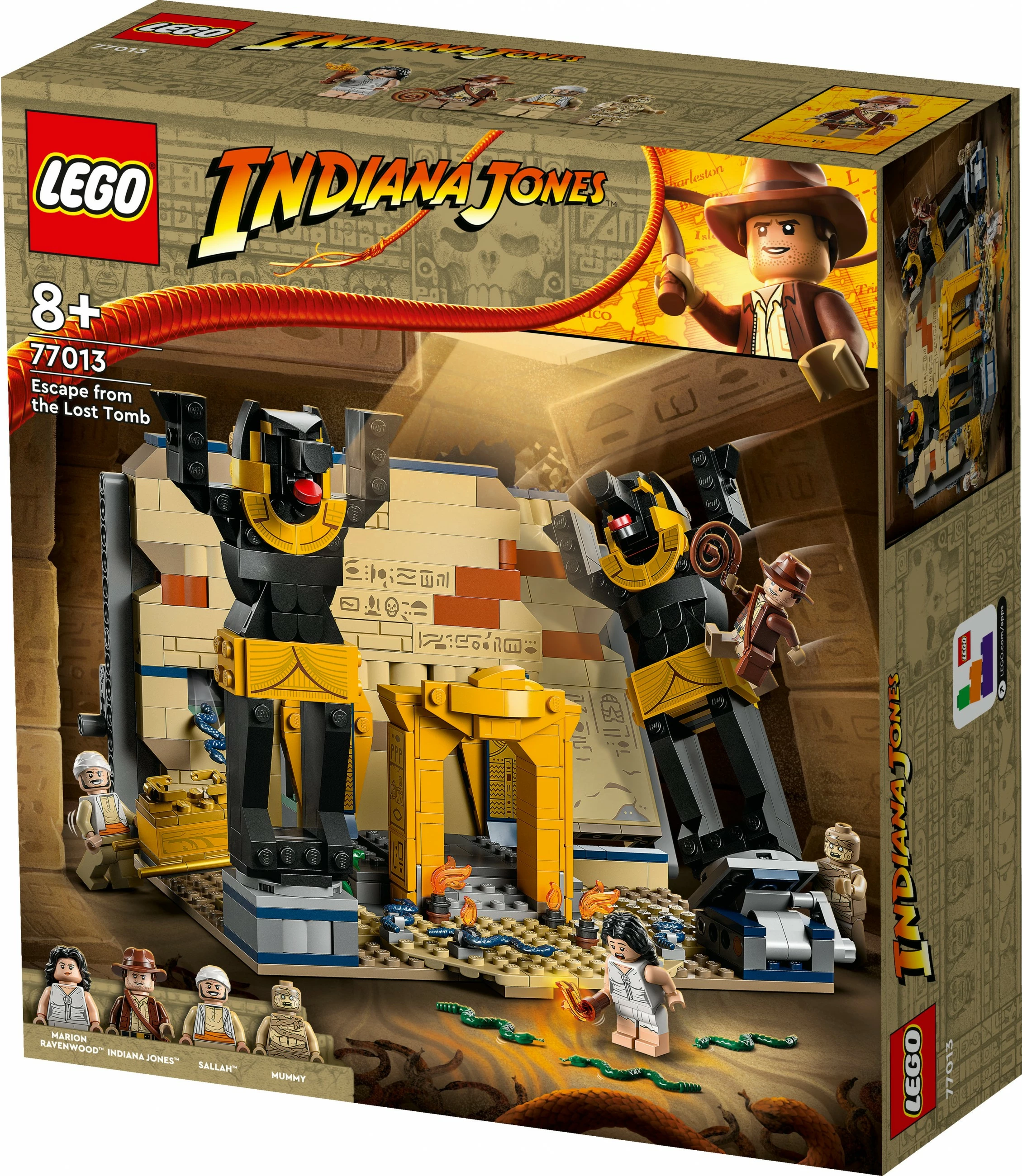 Set ndërtimi LEGO Indiana Jones 77013, Escape from the Lost Tomb, shumëngjyrësh