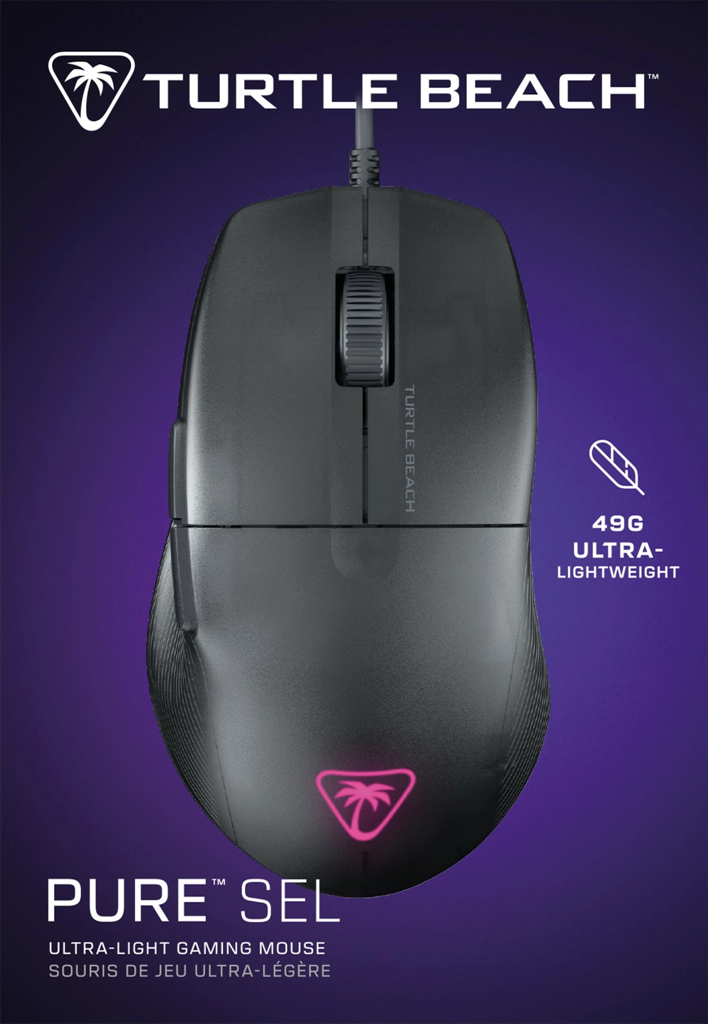 Maus Turtle Beach Pure SEL, 8K DPI, RGB, i zi