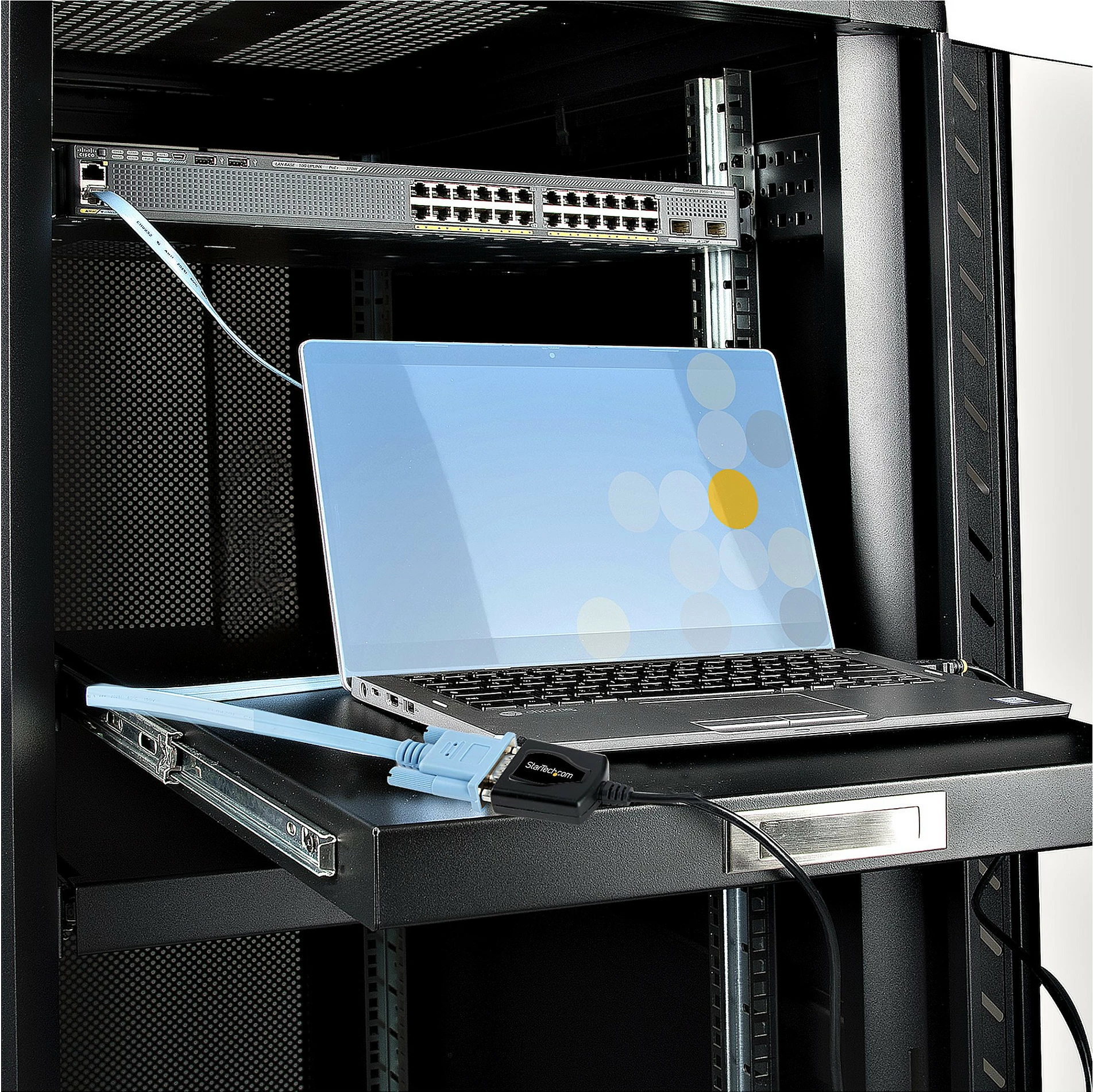 Kabllo adapter USB në Serial StarTech 1P3FPC-USB-SERIAL, DB9 RS232, 0.9 m, e zezë