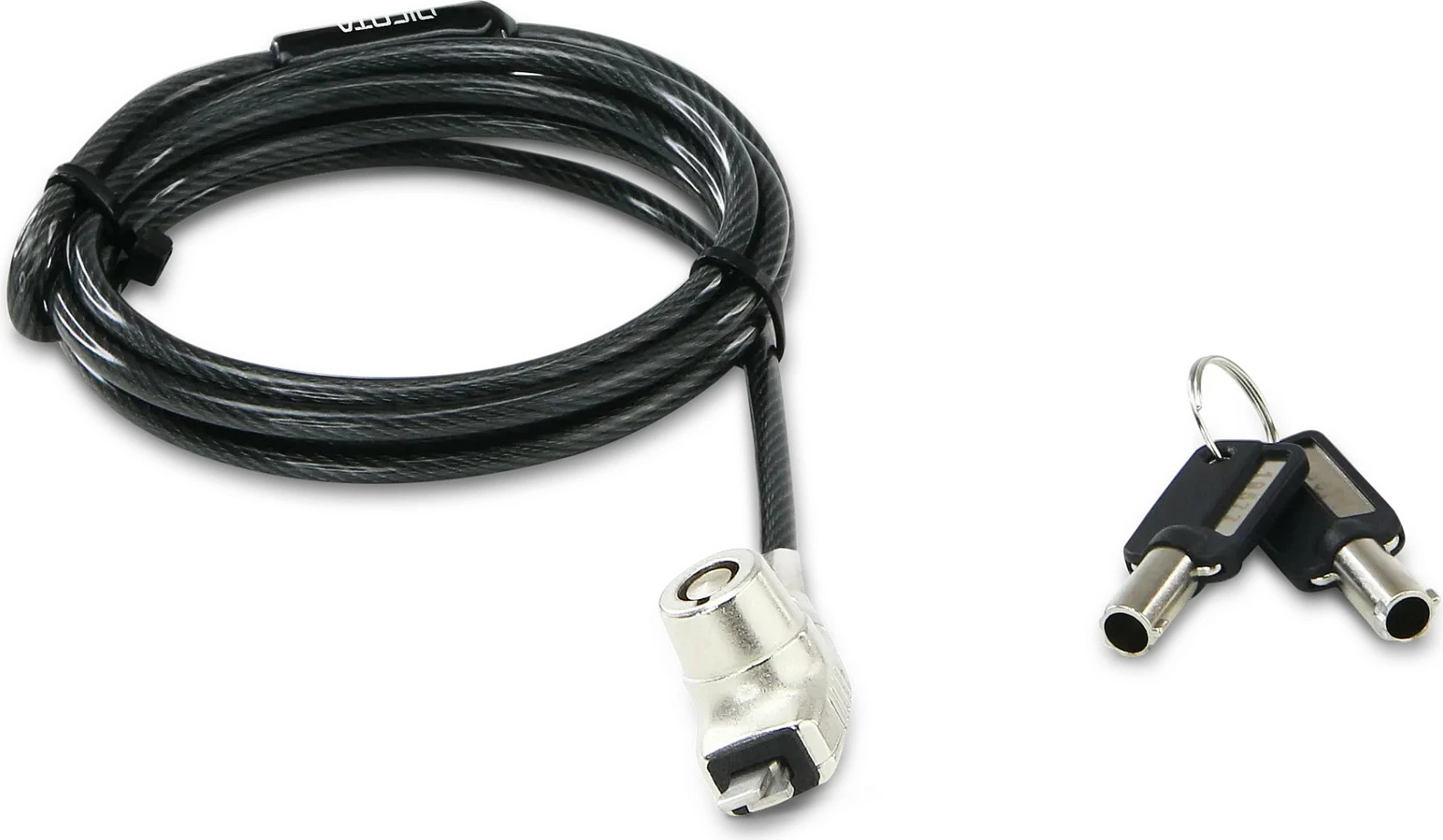 Kabllo sigurie DICOTA LAPTOP LOCK NANO, 1.5m, 2 çelësa, antracit
