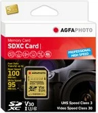 Kartelë memorie AgfaPhoto SDXC 128GB, Class 10, UHS-I, Gold