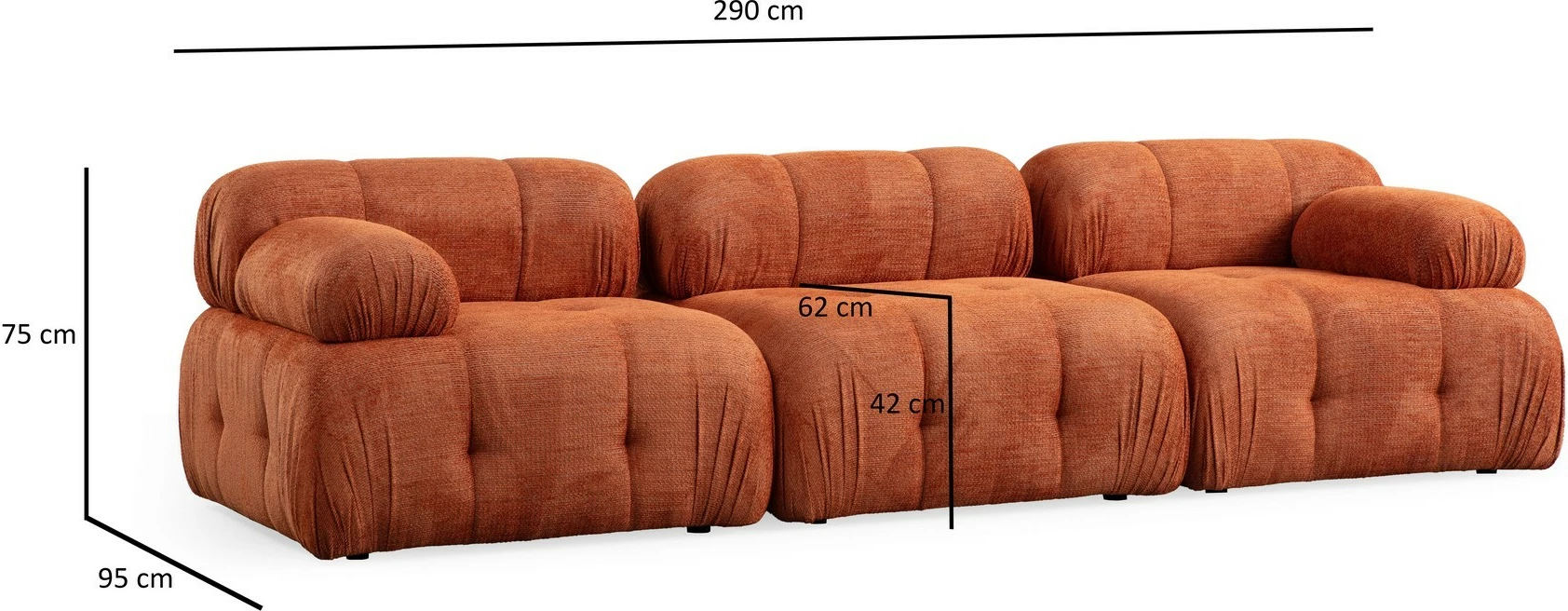 Këndare Petite 3, portokalli, Atelier del Sofa