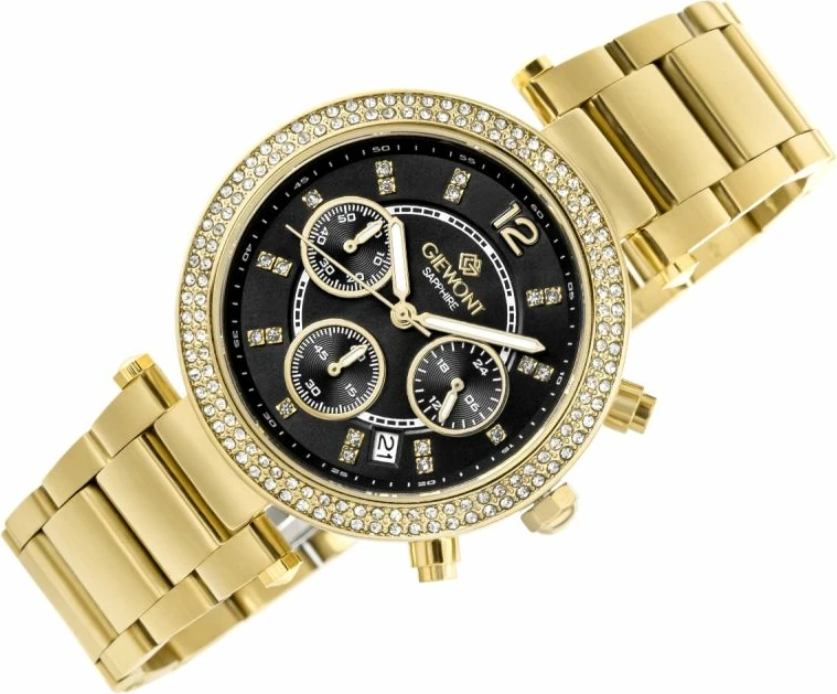 Orë dore femrash Giewont GW3380-B3, gold black, set