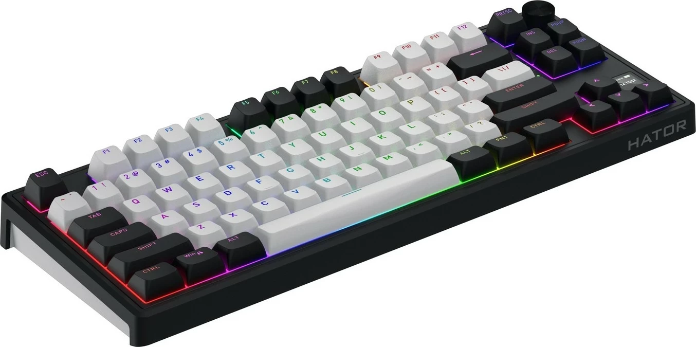Tastierë gaming Hator Skyfall 80 MAG ULTIMA 8K, RGB, wireless, 75%, bardhë-zi