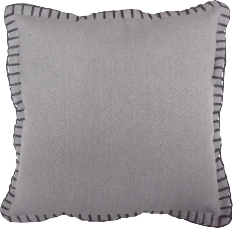 Jastëk dekorativ Filo, material pambuku, ngjyrë gri, 45x45cm