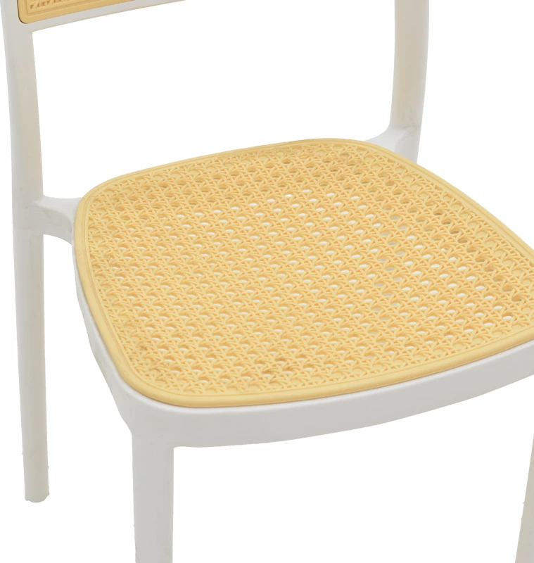 Karrige Westley pp ngjyrë natyrale-bardhë 55x47x81cm