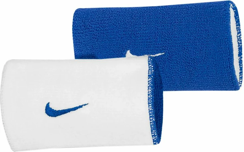 Shirita dore Nike Doublewide për meshkuj dhe femra, të bardhë dhe blu