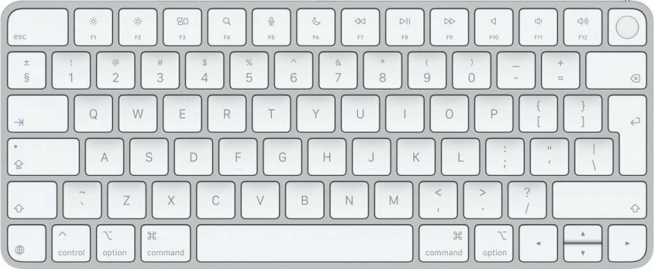 Tastierë Magic Magic Keyboard me Touch ID MXCK3Z/A, UK layout, pa numpad, Wireless/USB, bardhë/argjend