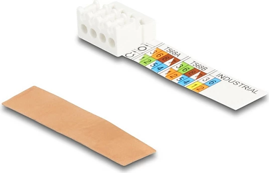 Konektor RJ45 DeLOCK Cat6a, montim pa vegla, me glandë kablli dhe kapak pluhuri, argjend