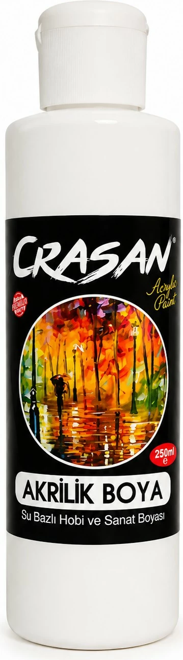 Ngjyrë Akrilike Crasan – E Bardhë (250 ml)