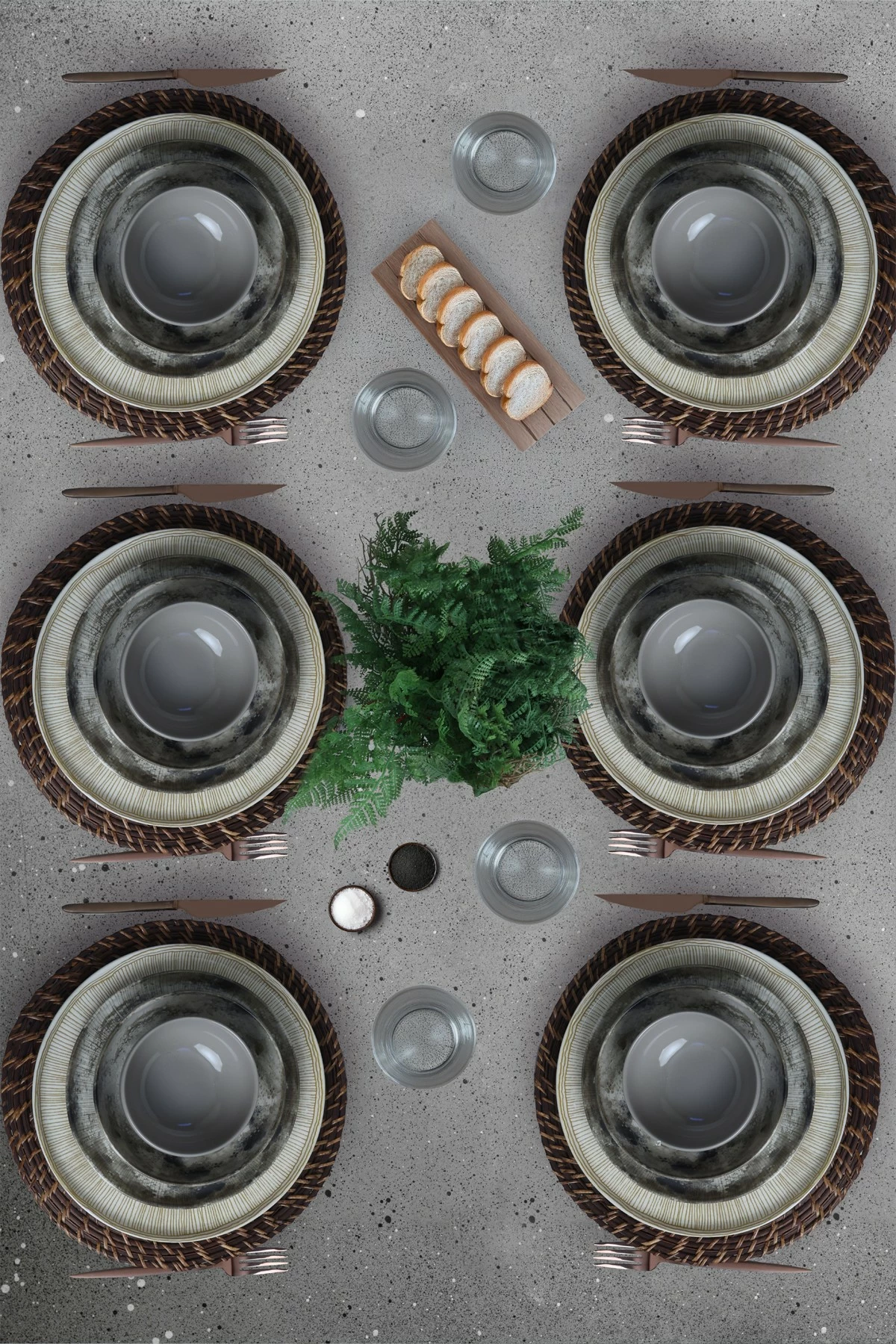 Set enësh për drekë (24 copë), Hermia Concept, X00018726