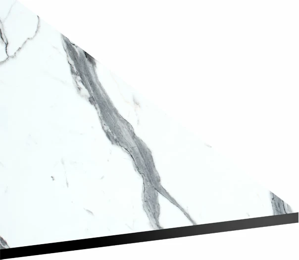 Sipërfaqe tavoline Melody HPL mermer i bardhë 69x120cm 12mm trashësi