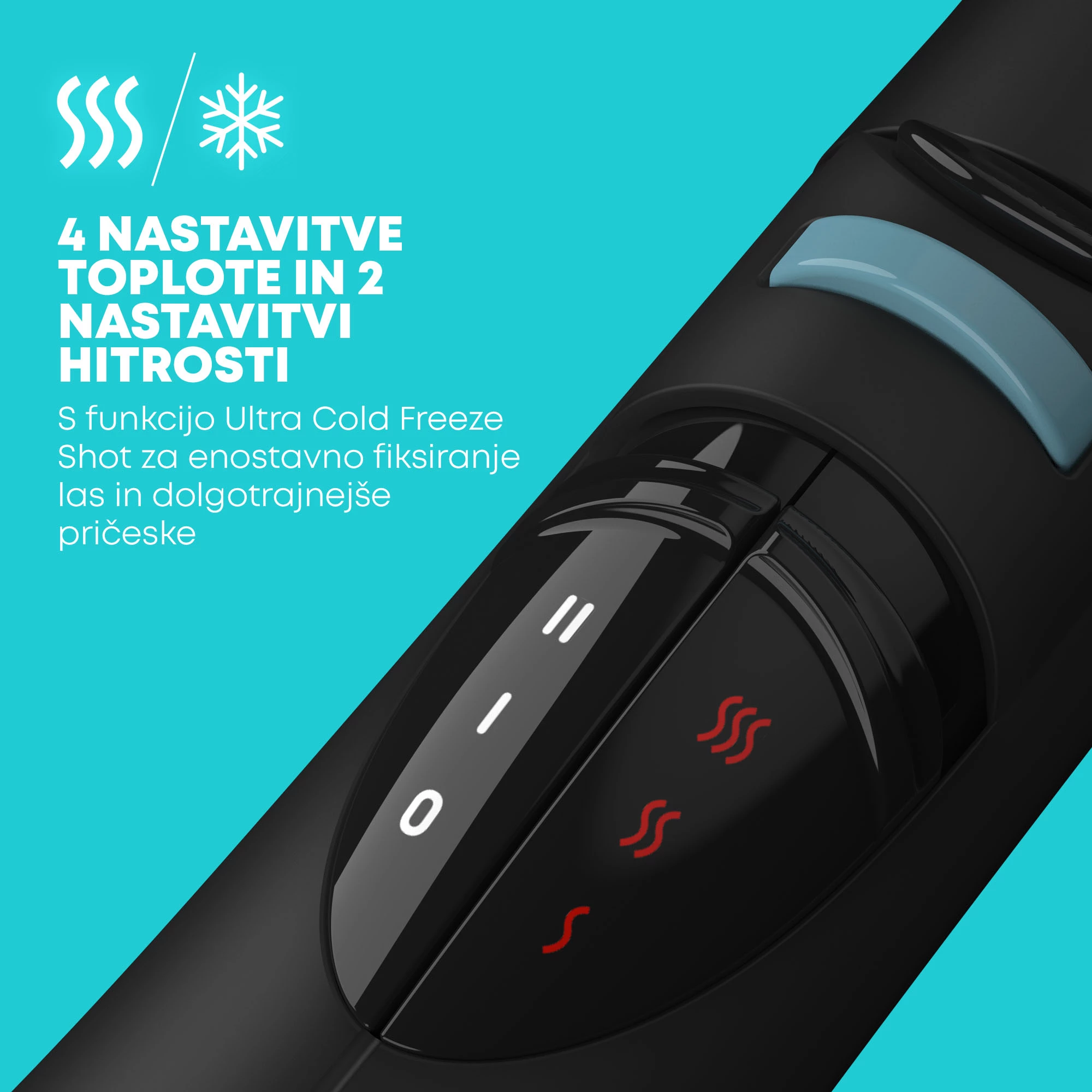 Stajler me ajër të ngrohtë për flokë Revamp Progloss Airstyle DR-1250 1200W 6-në-1, e zezë