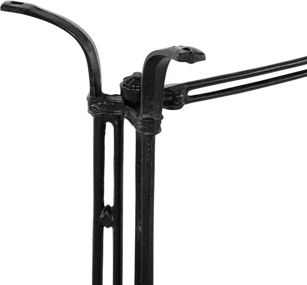 Bazë tavoline prej gize, 2 kolona, FH465, ngjyrë e zezë, 78x50