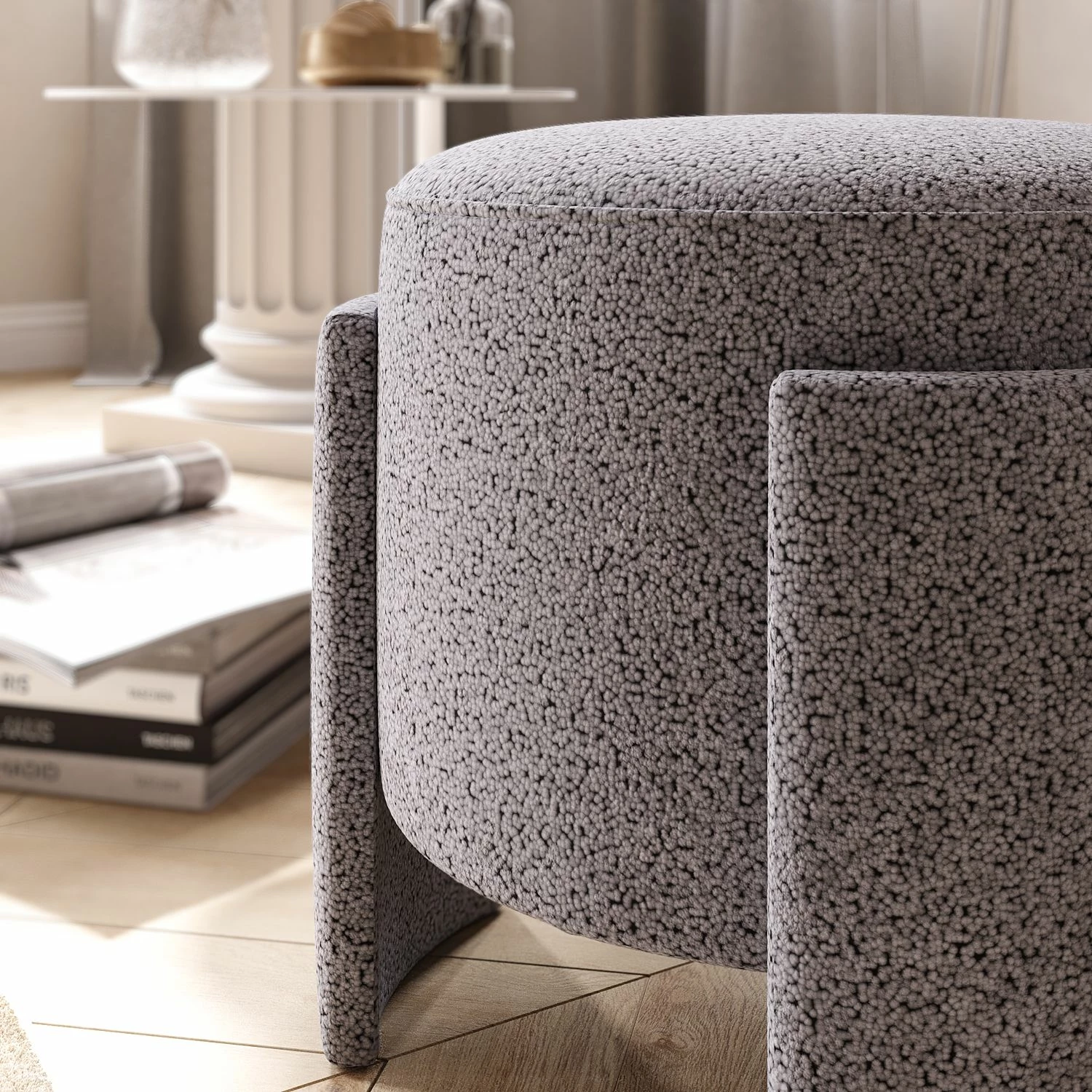 Puf Atelier del Sofa, ngjyrë hiri