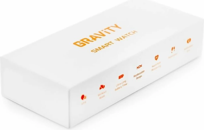 Smartwatch Gravity për të gjithë, e zezë