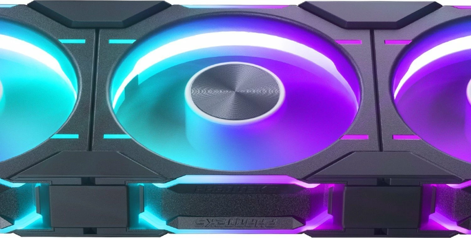 Ventilator PC Phanteks D30-120 PH-F120D30R_DRGB_PWM_BK01, 120mm, PWM 4-pin, D-RGB, 30mm, i zi/bardhë, 1 copë