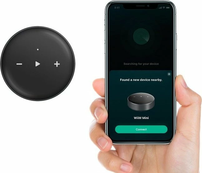 Player streaming rrjeti Arylic WiiM Mini AirPlay 2 Wi-Fi 2.4/5GHz Bluetooth 5.0 DAC Burr-Brown, i zi, set me kabllo