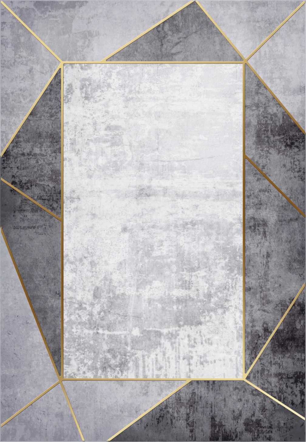 Qilim modern JOSIANE FH7677.23, 120x170cm, ngjyrë gri, me franja