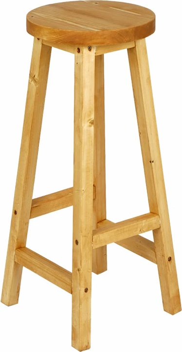 Karrige për bar prej druri, Vistran,, natyrale, D28x70cm