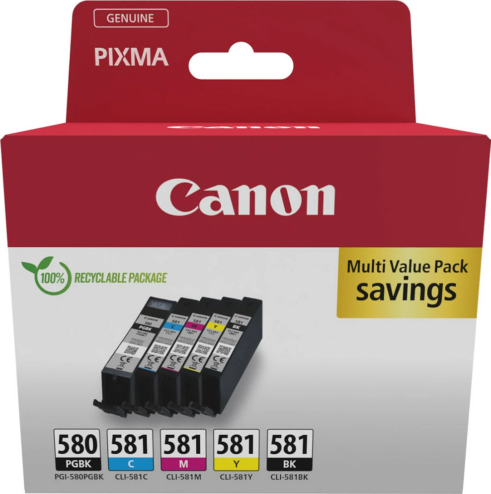 Multipak Canon 2078C007, 5.6 ml, 5 copë, Ngjyra të ndryshme