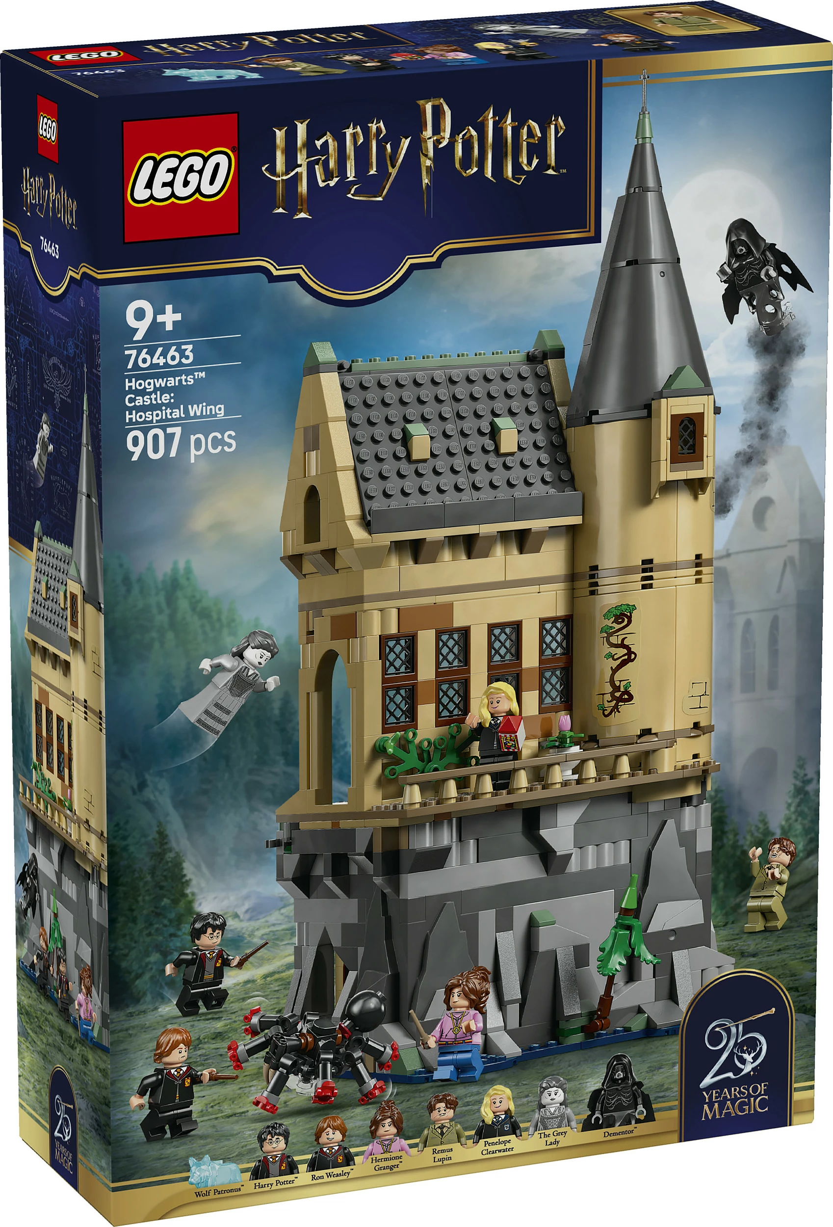 Set ndërtimi LEGO Harry Potter Hogwarts Castle 76463, 907 copë, 7 minifigura, shumëngjyrësh