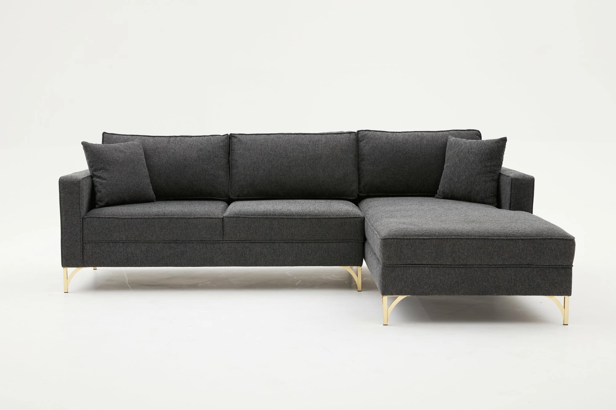 Këndare Atelier del Sofa, Berlin, e djathtë, anthracite, gold