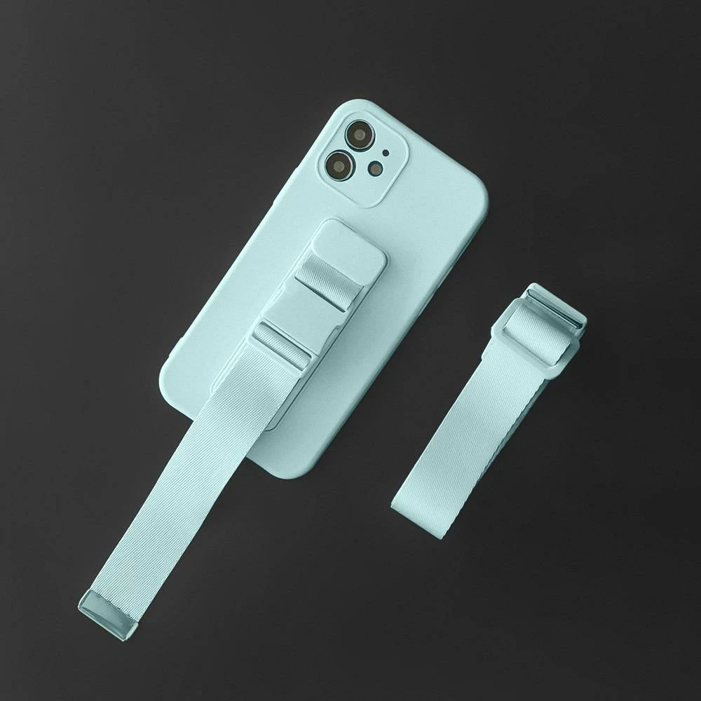 Mbështjellës silikon Hurtel Rope Case me rrip, për Samsung Galaxy A33 5G, Rozë