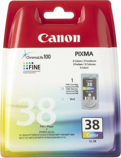 Kartush boje, Canon, CL-38 (2146B001), për PIXMA iP Series, tre-ngjyra