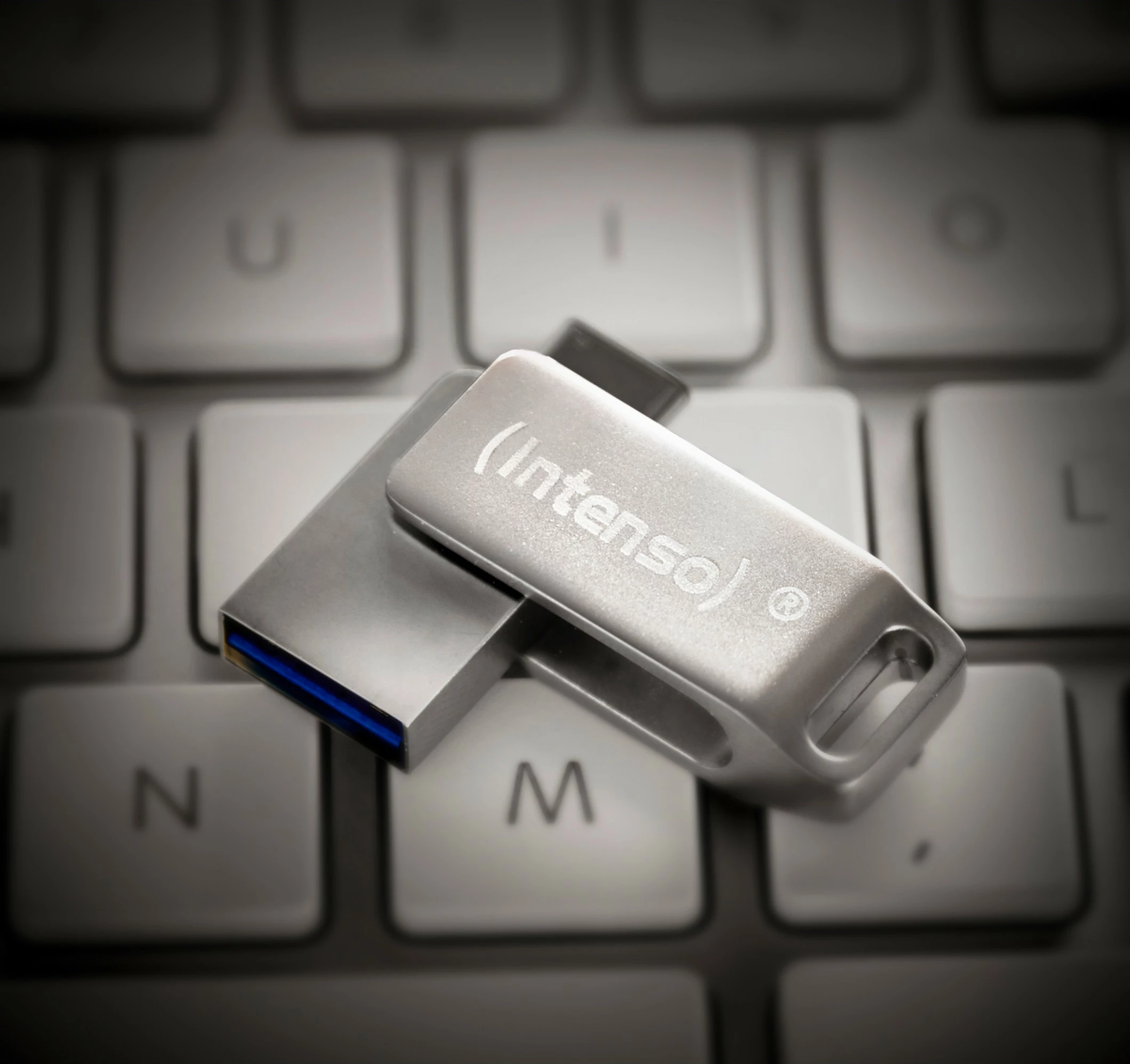 USB stick Intenso cMobile Line 128GB, USB Type-A/Type-C, 3.2 Gen 1, argjend