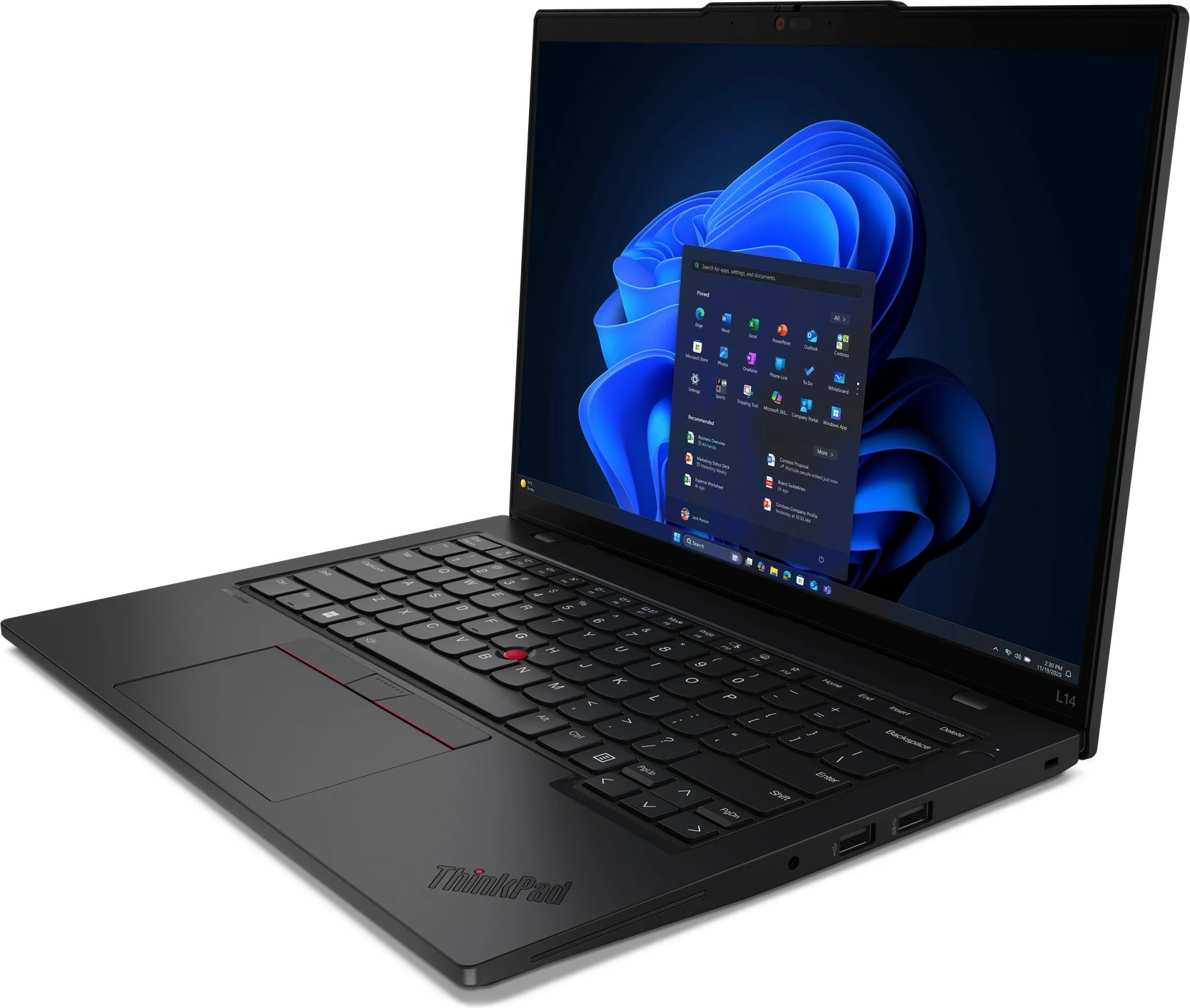 Laptop Lenovo ThinkPad L14 G6, 32GB RAM, AI 7P 350, e zezë