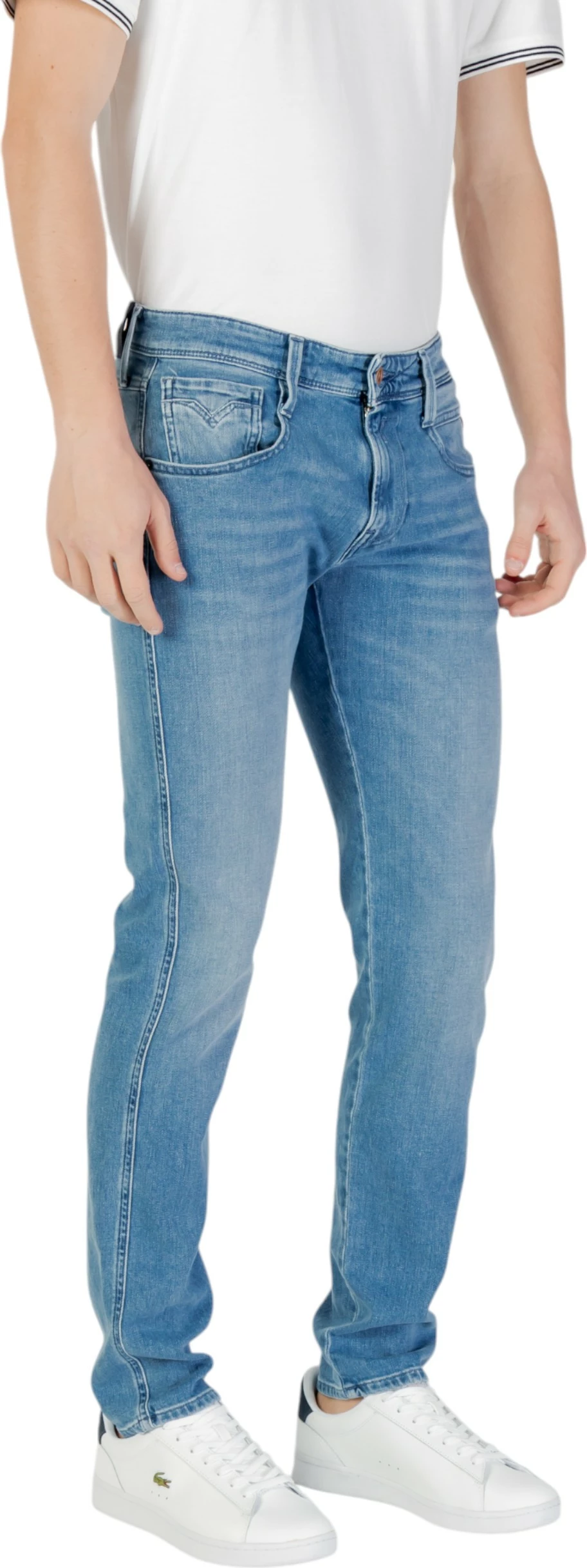 Pantallona xhinse për meshkuj Replay M914Y.000.879 896, blu denim [Madhësia: W32 L32]