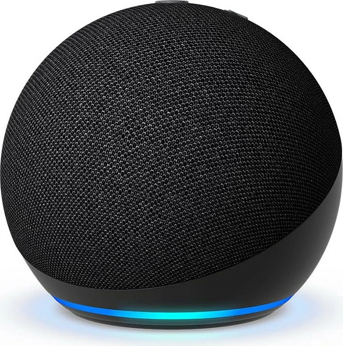 Altoparlant Amazon Echo Dot 5. Gen, Amazon Alexa, Sferik, Ngjyrë e zezë