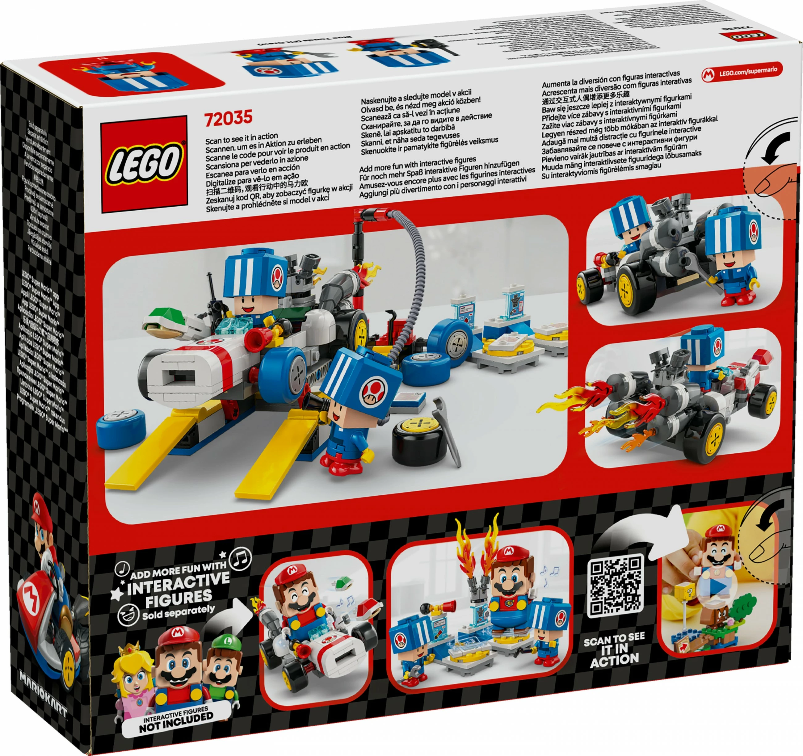 Set ndërtimi LEGO Mario Kart Toad's Garage, 390 pjesë, plastikë, shumëngjyrësh