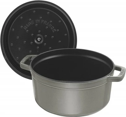 Cocotte Staub 20 cm, gize, gri