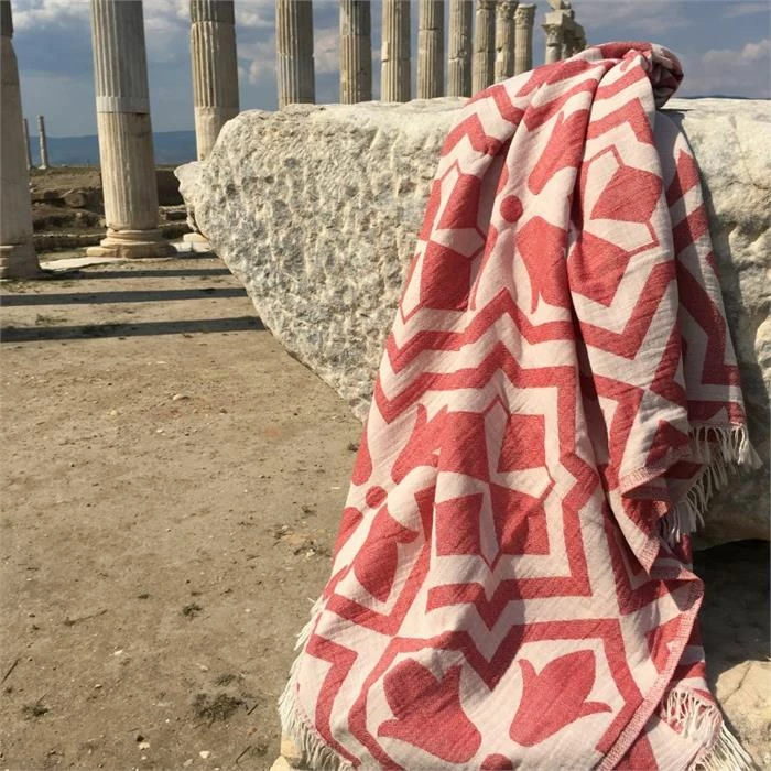 Peshqir plazhi Fouta, Mijölnir, Lalezar, ngjyrë e kuqe