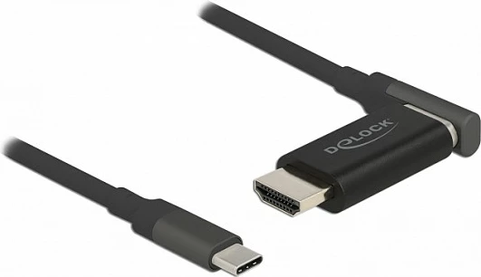 Kabllo adapter DeLOCK USB-C në HDMI, 1.2 m, 4K 60 Hz, magnetike, e zezë