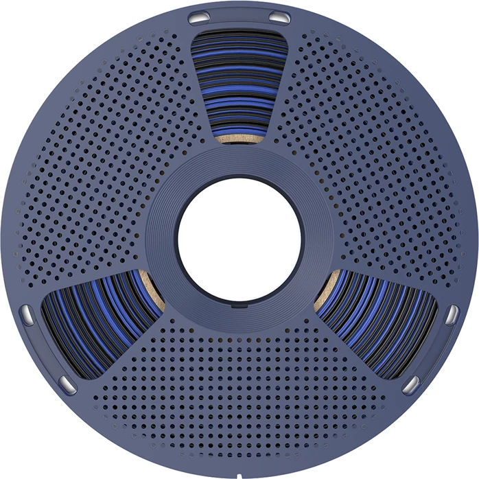 Filament për printim 3D Sunlu PLA+ Silk DC B Blu, dual color, zi dhe kaltër