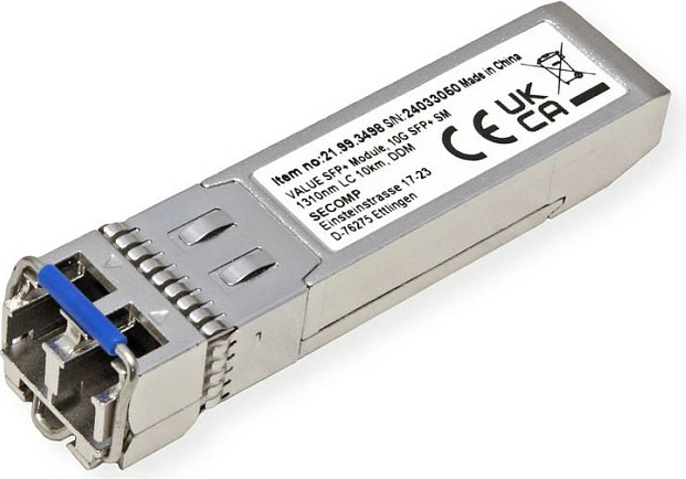 Transceiver SFP+ VALUE 21.99.3498, 10Gbps, 1310nm, SMF, 10km, LC, argjendtë