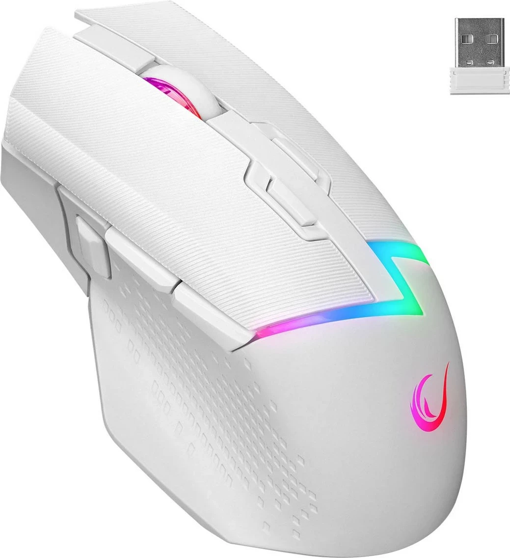 Maus Rampage Drop M3 V2, 24000 DPI, RGB, i bardhë
