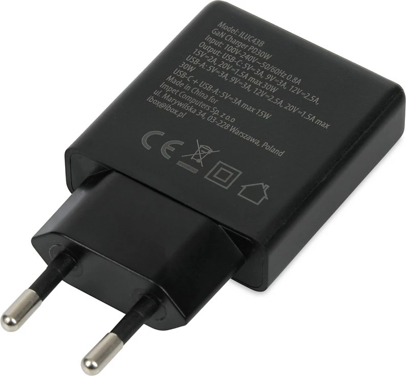 Karikues muri iBOX C-43 Slim GaN PD30W, i zi