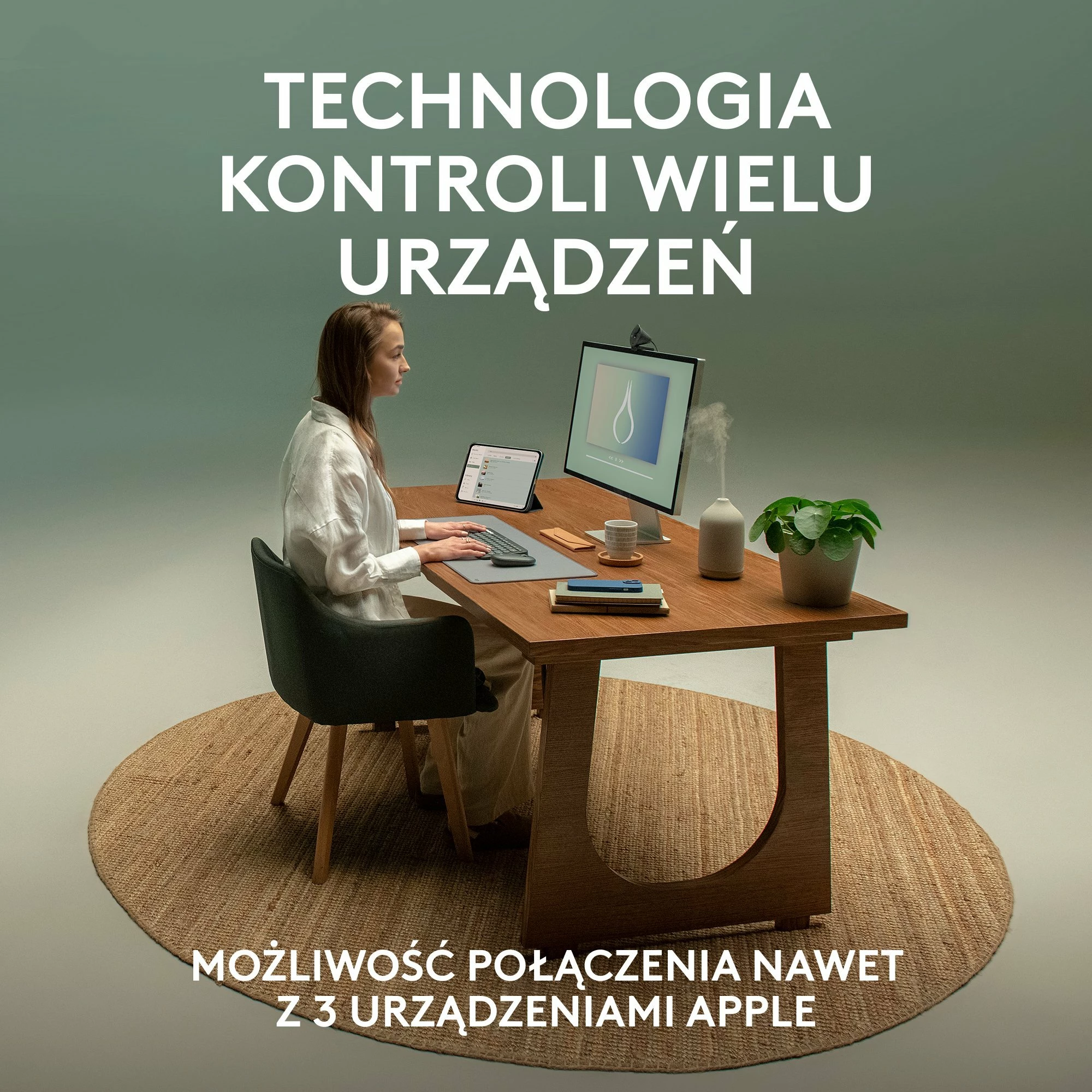 Set tastierë + Maus Logitech Pebble 2 Combo për Mac 920-012244, Bluetooth/Logi Bolt, US INTL, i zi