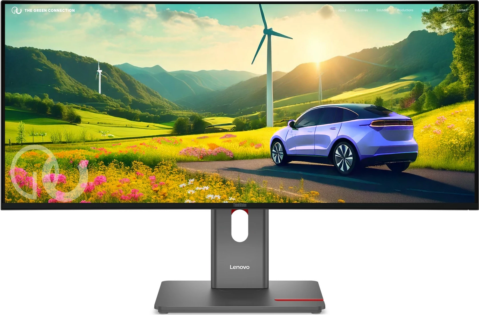 Monitor Lenovo ThinkVision P34WD-40, 34 inç, 3440x1440, IPS, 120Hz, USB-C docking, altoparlantë, Eclipse Black