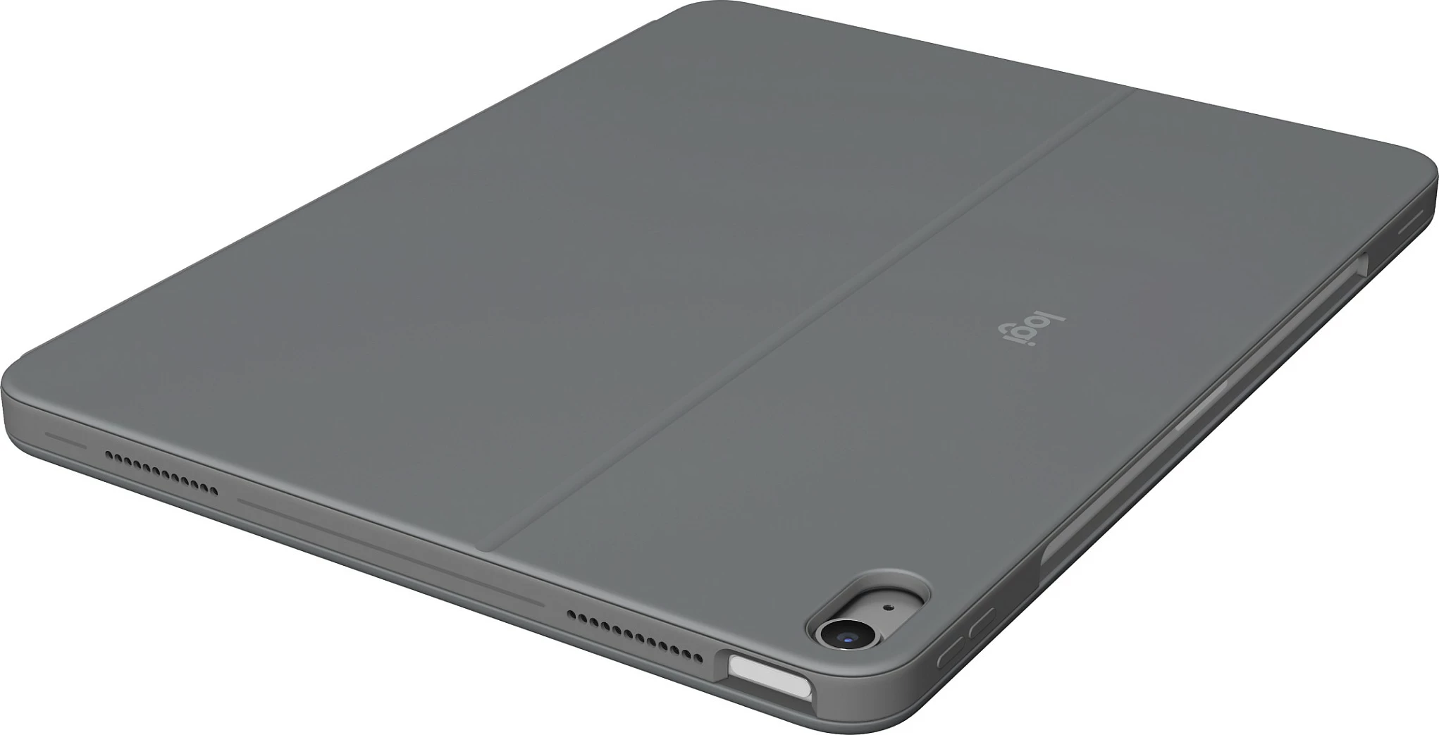 Kasë me tastierë Logitech Combo Touch për iPad Air 13-inç (M2), QWERTY Nordic, me trackpad, Oxford Grey